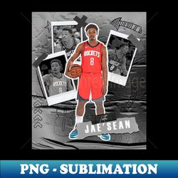 jaesean tate basketball paper poster rockets 5 - exclusive png sublimation download - unleash your creativity