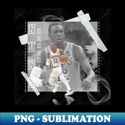 kendrick nunn basketball paper poster lakers  3 - png sublimation digital download - defying the norms