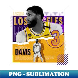 anthony davis basketball paper poster lakers - png transparent sublimation file - defying the norms