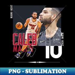 caleb martin basketball paper poster heat 4 - instant png sublimation download - unleash your creativity
