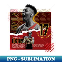 onyeka okongwu basketball paper poster hawks - instant png sublimation download - defying the norms