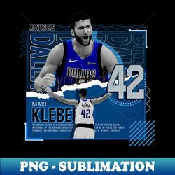 maxi kleber basketball paper poster mavericks - stylish sublimation digital download - unleash your creativity