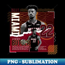 jimmy butler basketball paper poster heat - premium png sublimation file - defying the norms