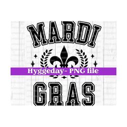 mardi gras png, digital download, sublimation, varsity, university, fleur de lis, nola, one color