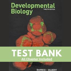 developmental biology 12th edition barresi test bank