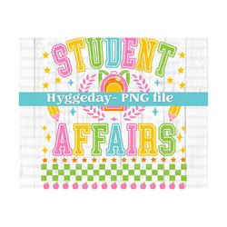 student affairs png, digital download, sublimate, sublimation, back to school, teacher, teach, office, cute, preppy, varsity, read,