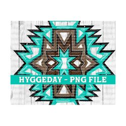 aztec design png, sublimate download, tribal, boho, country, western, turquoise, rodeo, desert, sublimation