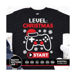 christmas svg, gamer cut files, video game quote svg dxf eps png, funny christmas clipart, holiday shirt design, kids sv