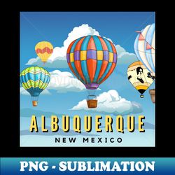 albuquerque balloons in the sky - png transparent digital download file for sublimation - unleash your inner rebellion