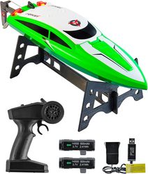 force1 velocity fast rc boat - green