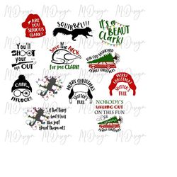 christmas vacation bundle svg cut file for cutting machines, cricut, silhouette and printing - funny christmas svg - dig
