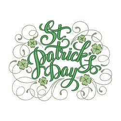 st. patricks day embroidery design, 5 sizes, instant download