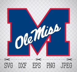 ole miss rebels logo svg,png,eps cameo cricut design template stencil vinyl decal tshirt transfer iron on