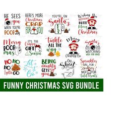 toilet paper svg cricut cutting files - funny christmas designs for gag gifts, bathroom signs, stickers, christmas cards