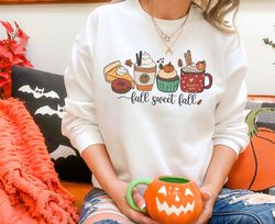 Fall sweet fall SweaT-Shirt Png, fall SweaT-Shirt Png, fall Spice Latte SweaT-Shirt PngWomen, Pumpkins SweaT-Shirt Png,