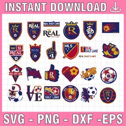 26 files mls logo real salt lake, real salt lake svg, vector real salt lake, clipart real salt lake, football kit real