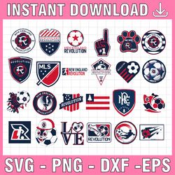 24 files mls logo new england revolution, new england revolution svg, vector new england revolution, clipart new england