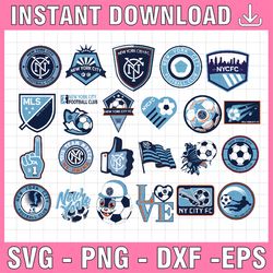 24 files mls logo new york city fc, new york city fc svg, vector new york city fc, clipart new york city fc, football ki