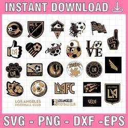 25 files mls logo los angeles football club, los angeles football club svg, vector los angeles football club, clipart