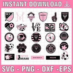 26 files mls logo inter miami cf, inter miami cf svg, vector inter miami cf, clipart inter miami cf, football kit