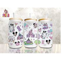 cartoon tumbler wrap, 16oz can glass wrap, magic castle can glass, libbey can glass, cartoon can glass, tumbler wrap, sublimation design,png