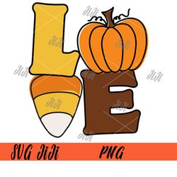 pumpkin love candy corn png, fall y'all png, hello fall png