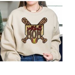 leopard softball mom sweatshirt and hoodie, sport mom sweatshirt, mothers day shirt, softball mom shirt, women's softbal