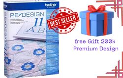 brother pe design 11 full version | scanning, and stitch design digitization software and sewing plus 330k design bonus