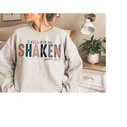 i will not be shaken png boho christian sublimation design bible verse shirt design christian verse png inspirational ps