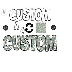 custom text svg, custom letters svg, custom font svg, custom wavy stacked svg, custom font, custom retro svg, png