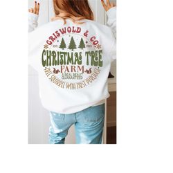 retro christmas tree farm, christmas png sublimation, funny holiday vibes, groovy family vacation shirt dtf design