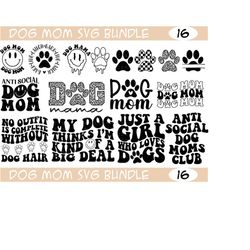 dog mom svg bundle, dog mama svg bundle, retro dog mom svg, dog quotes svg, dog wavy svg, groovy dog mom shirt svg, png