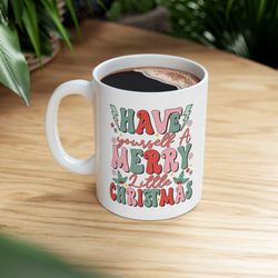 christmas coffee mug, hot chocolate mug, christmas gift