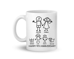 custom wedding anniversary mug, anniversary gift for couple,10th anniversary gift