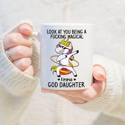 Personalized Being A Magical Goddaughter Shirt, Goddaughter Mug, Goddaughter Gift From Godparent