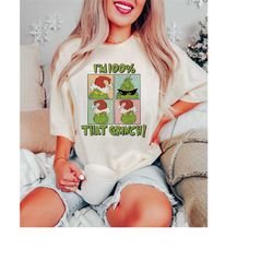 christmas png, retro christmas png, i'm 100 that girmch sublimation design, retro png, png sublimation, merry christmas