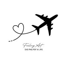 airplane heart svg, dotted line svg, airplane svg, travel svg, flying airplane svg, plane route svg, airplane svg kids,