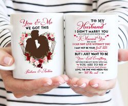 personalized husband coffee mug, anniversary gift mug for husband, couple mug from wife