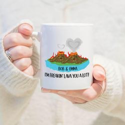 personalized i freaking lava you coffee mug, anniversary coffee mug, gift for boyfriend girlfriend