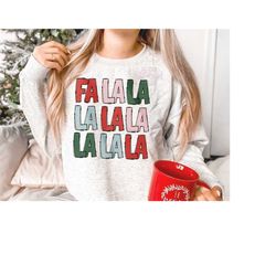 fa la la la png retro christmas png, santa claus png,  christmas png, christmas sublimation, merry christmas png, christ