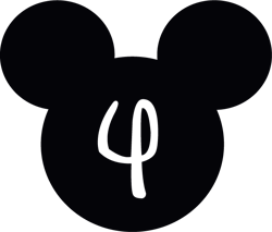 Mickey 4 Svg, Mickey Mouse Svg, Minnie Svg, Mickey Head Svg, Disney Svg, Disney Family Vacation Png, Digital download