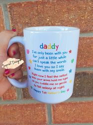 first fathers day mug, fathers day from the bump, present from baby, happy