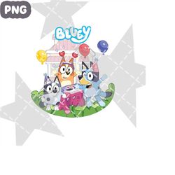 blue dog birthday png