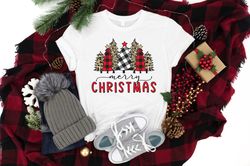 Buffalo Plaid Merry Christmas Shirt PNG, Christmas Shirt PNG, Christmas Family Shirt PNG, Christmas Tree Shirt PNG, Chri