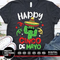 happy cinco de mayo svg, cinco de mayo svg dxf eps png, fiesta quote cut file, mexico svg, funny cactus clipart, sombrer