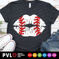 baseball lips svg, grunge baseball svg, cheerleader svg, cheer mom cut files, sports svg dxf eps png, girls shirt design