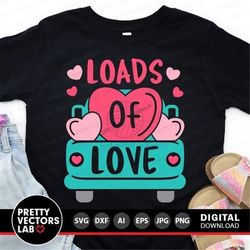 valentine's old truck svg, valentine's day cut files, valentine truck with hearts svg, dxf, eps, png, funny quote clipar