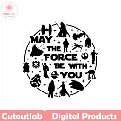 star wars may the 40th be with you word bubble dis ney shirt svg file for vinyl cutting machines silhouette cricut broth