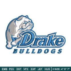 drake bulldogs embroidery design, drake bulldogs embroidery, logo sport, sport, embroidery, ncaa embroidery.