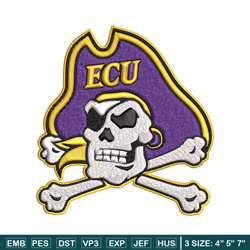 east carolina pirates embroidery design, east carolina pirates embroidery, sport embroidery, ncaa embroidery.